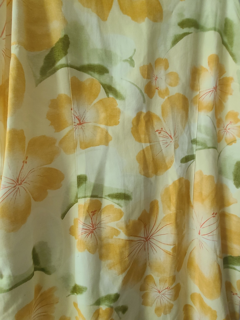 Columbia Cream and Yellow Floral Sleeveless Dress - Picture 4 of 4